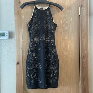 Parker black halter dress